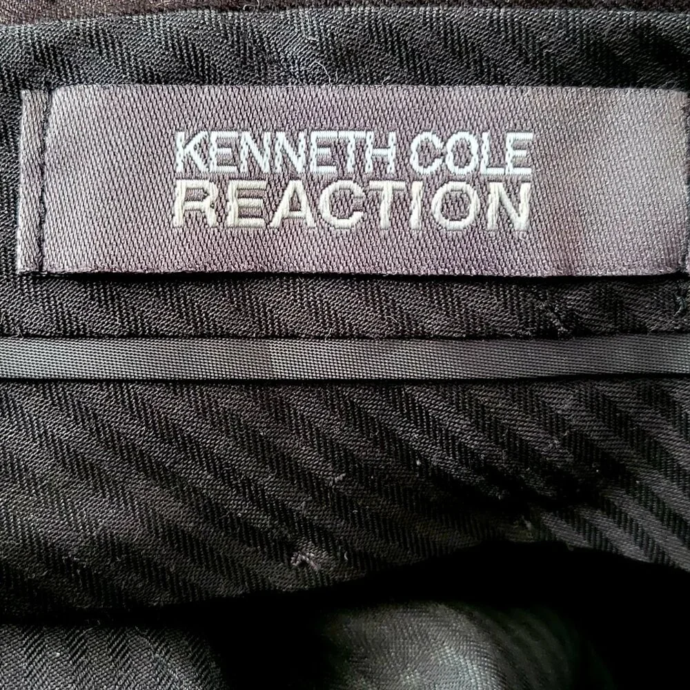 VTG Kenneth Cole Reaction Micro Manage Men's Dress Slacks Black NWT NEW